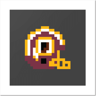 8 Bit Washington Redskins Helmet Posters and Art